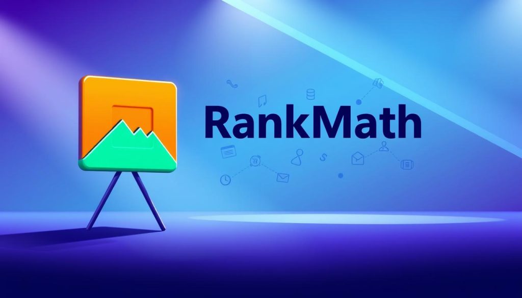 A stunning digital illustration of the Rank Math SEO Plugin, showcasing its powerful features against a sleek, modern backdrop. In the foreground, the Rank Math logo stands prominently, its bold typography and vibrant colors commanding attention. In the middle ground, a collection of SEO-related icons and graphical elements subtly surround the logo, hinting at the plugin's comprehensive suite of tools. The background features a minimalist, gradient-based design in shades of blue and purple, creating a sophisticated and tech-savvy atmosphere. Lighting is soft and diffused, lending a sense of depth and dimension to the overall composition. The image conveys the plugin's status as a feature-rich, high-performance SEO powerhouse, perfectly suited for the article's subject and section title. A stunning digital illustration of the Rank Math SEO Plugin, showcasing its powerful features against a sleek, modern backdrop. In the foreground, the Rank Math logo stands prominently, its bold typography and vibrant colors commanding attention. In the middle ground, a collection of SEO-related icons and graphical elements subtly surround the logo, hinting at the plugin's comprehensive suite of tools. The background features a minimalist, gradient-based design in shades of blue and purple, creating a sophisticated and tech-savvy atmosphere. Lighting is soft and diffused, lending a sense of depth and dimension to the overall composition. The image conveys the plugin's status as a feature-rich, high-performance SEO powerhouse, perfectly suited for the article's subject and section title.